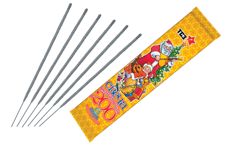  Бенгальские свечи 6 шт 200 мм в пакете  в Владимире